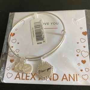 Alex and Ani- I LOVE YOU Charm Bangle